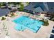 Resort-style pool with plenty of lounge chairs and umbrellas at 12724 Hazelbrook Ln, Cornelius, NC 28031
