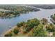 Aerial lot view showing lakefront location at 459 Kenway Loop, Mooresville, NC 28117