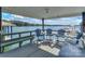 Lakefront dock with seating area, grill, and stunning water views at 459 Kenway Loop, Mooresville, NC 28117