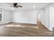 Spacious living room with hardwood floors and an open floor plan at 709 Bringle Ferry Rd, Salisbury, NC 28144