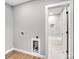 Laundry room with washer/dryer hookups and built-in storage at 709 Bringle Ferry Rd, Salisbury, NC 28144