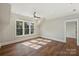 Spacious bedroom with hardwood floors and large windows at 1509 Ideal Way, Charlotte, NC 28203