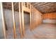 Unfinished basement area with framed walls and concrete flooring at 4916 Southview Dr, Hickory, NC 28602
