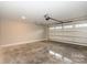 Spacious attached garage with a freshly painted concrete floor at 4916 Southview Dr, Hickory, NC 28602