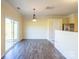 Dining room with hardwood floors and access to patio at 8228 Weeping Fig Ln, Charlotte, NC 28215