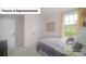 Bright bedroom with neutral decor and large window at 5066 Silver Creek Ln, Denver, NC 28037