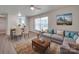 Spacious living room with sectional sofa and hardwood floors at 4605 Coronado Dr # M, Charlotte, NC 28212