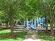 Community playground with slides, swings, and a walking path at 2253 Iron Works Dr, Clover, SC 29710