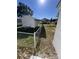 Backyard with storage shed and chain link fence at 560 2Nd St, Chester, SC 29706