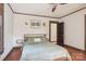 Main bedroom with hardwood floors and a ceiling fan at 1080 Harper Gault Rd, Rock Hill, SC 29730