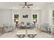 Bright and airy living room with cozy seating at 2612 Senior Dr, Charlotte, NC 28216
