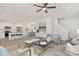 Open floor plan with kitchen, living, and dining areas at 2612 Senior Dr, Charlotte, NC 28216
