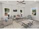 Bright and airy living room with cozy seating at 2612 Senior Dr, Charlotte, NC 28216