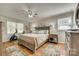 Large main bedroom with ample space and wood floors at 1725 Deer Run Rd, Catawba, SC 29704