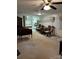 Combined kitchen and dining area with vintage cabinetry and appliances at 538 Rowe Dr, Newton, NC 28658