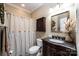 Well-appointed bathroom with granite vanity and updated fixtures at 3905 Granite St, Terrell, NC 28682