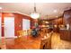Modern kitchen with hardwood floors and stainless steel appliances at 3905 Granite St, Terrell, NC 28682