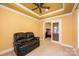 Charming office with built-in shelving and view into bedroom at 3905 Granite St, Terrell, NC 28682