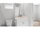 Clean bathroom with single vanity and toilet at 366 Hyssop Ct, Fort Mill, SC 29715