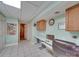 Finished basement office space with built in desk at 846 Windy Oaks Way, Lancaster, SC 29720