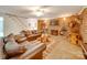 Finished basement recreation room with fireplace, seating area, and game table at 846 Windy Oaks Way, Lancaster, SC 29720