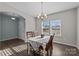 Formal dining room with chandelier and hardwood floors at 2680 Andes Dr, Statesville, NC 28625