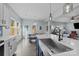 Modern kitchen with stainless steel appliances and white cabinetry at 2680 Andes Dr, Statesville, NC 28625