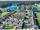 Large townhome community with lake and surrounding landscape visible at 2013 Firefly Ln, Fort Mill, SC 29715