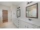 Double vanity bathroom with large mirrors at 15208 Autumn Sage Dr, Charlotte, NC 28278