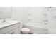 Bathroom with a single vanity and tub at 8059 Plymouth Dr, Sherrills Ford, NC 28673