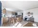 Open concept dining room with table and chairs, kitchen view at 229 Sailwinds Rd, Mooresville, NC 28115