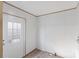 Laundry room with exterior access and shelving at 229 Sailwinds Rd, Mooresville, NC 28115