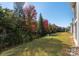 View of backyard with colorful trees in autumn at 45014 Wigeon Ln # 100, Indian Land, SC 29707