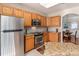 Updated kitchen features granite countertops and stainless steel appliances at 45014 Wigeon Ln # 100, Indian Land, SC 29707