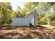 Detached storage shed in the backyard at 1111 & 1075 Turkey Creek Ridge Rd, York, SC 29745