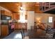 Efficient kitchen with wood cabinets and dining area at 1111 & 1075 Turkey Creek Ridge Rd, York, SC 29745