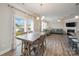 Dining area with table and chairs, near sliding glass doors at 3057 Burnello Ct, Iron Station, NC 28080