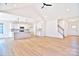 Open concept kitchen with island and white cabinets at 103 Bunker Hill Ln, Statesville, NC 28677