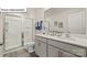 Double vanity bathroom with large shower at 5119 Hyrule Dr, Charlotte, NC 28262