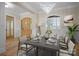 Elegant dining room with hardwood floors and chandelier at 3460 Jennings Rd, Union Grove, NC 28689
