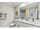 Bathroom with double vanity and a shower at 15002 Caspian Way, Charlotte, NC 28278