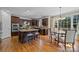 Eat-in kitchen with island and breakfast nook at 9440 Wallace Pond Dr, Huntersville, NC 28078
