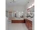 Spa-like bathroom with soaking tub and walk-in shower at 9440 Wallace Pond Dr, Huntersville, NC 28078