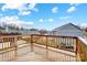 Wooden deck with railing, offering backyard views at 104 Helm Ln # C, Mooresville, NC 28117