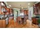 Well-equipped kitchen offering a large island and plenty of counter space at 590 Tuckertown Rd, New London, NC 28127
