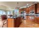 Modern kitchen with stainless steel appliances and ample cabinet space at 590 Tuckertown Rd, New London, NC 28127