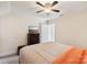 Bedroom with a double bed, dresser and a wall-mounted TV at 4225 Cheshire Glen Dr, Monroe, NC 28110