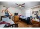 Spacious bedroom with hardwood floors and a basketball theme at 131 E Branch Ave, Shelby, NC 28152
