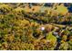 Aerial view of property showing house and surrounding land at 480 Wyatt Grove Church Rd, Gold Hill, NC 28071