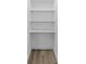 Empty pantry with four shelves at 480 Wyatt Grove Church Rd, Gold Hill, NC 28071